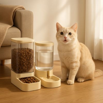 distributeur de croquettes pour chat bonheur