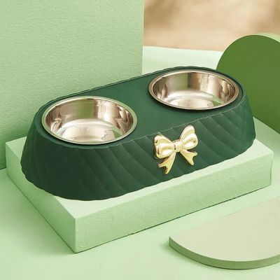 gamelle pour chat verte