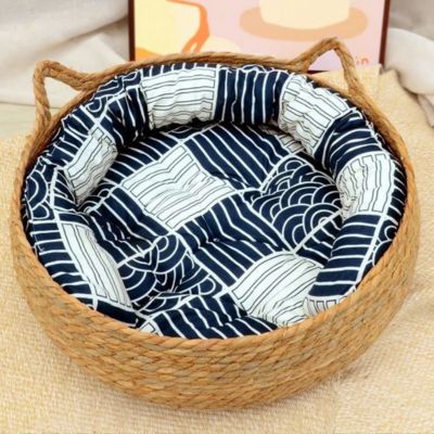 panier pour chat rembouré coussin motif