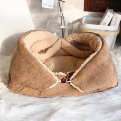 tapis pour chat marron claire