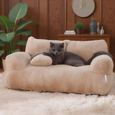 coussin-pour-chat-canape-marron