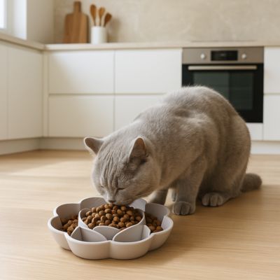 gamelle chat anti glouton freinante