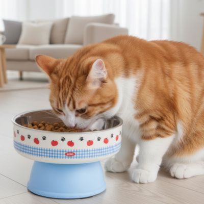 gamelle-chat-serélevée-esthétique