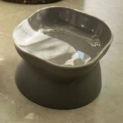 gamelle-chat-surelevee-gris