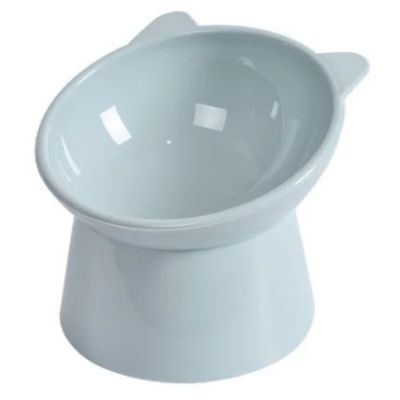 gamelle-chat-surelevee-grise-argent