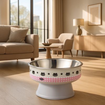 gamelle-chat-surelevee-grise-embellie