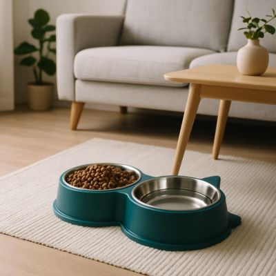 gamelle pour chat verte décorative
