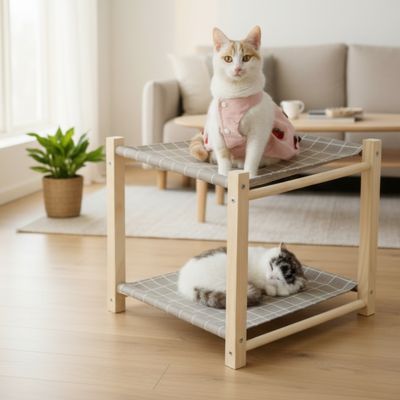 hamac pour chat salon scandinave