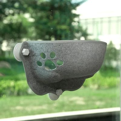 hamac-pour-chat-ventouse-gris