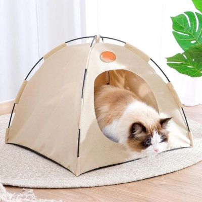 maison-pour-chat-spacieux-beige