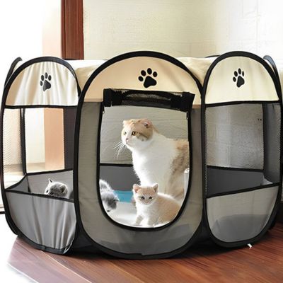 parc-pour-chat-grand-cage